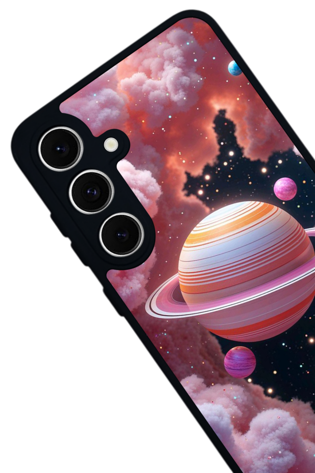 Samsung Galaxy S24 FE Uyumlu Uzay Tasarımlı Glossy Premium Kılıf