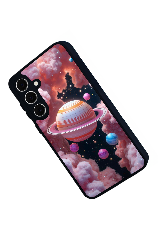 Samsung Galaxy S24 FE Uyumlu Uzay Tasarımlı Glossy Premium Kılıf