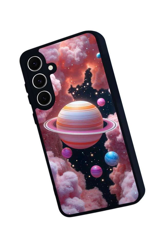 Samsung Galaxy S24 FE Uyumlu Uzay Tasarımlı Glossy Premium Kılıf