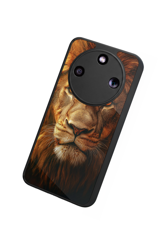 Honor Magic 8 Lite Uyumlu Aslan Tasarımlı Glossy Premium Kılıf