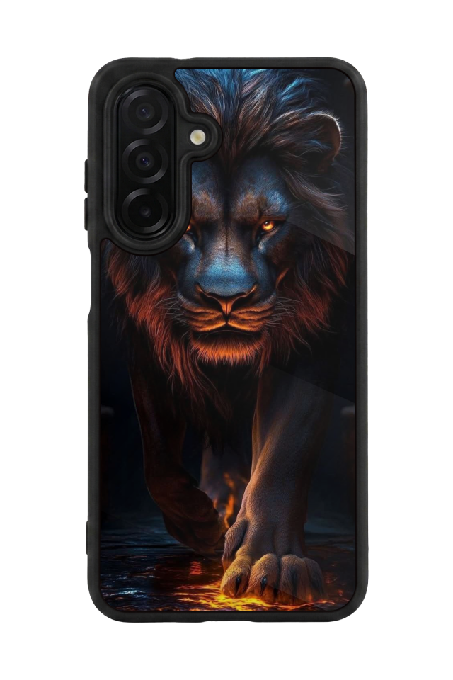 Samsung Galaxy A36 Uyumlu Aslan Tasarımlı Glossy Premium Kılıf