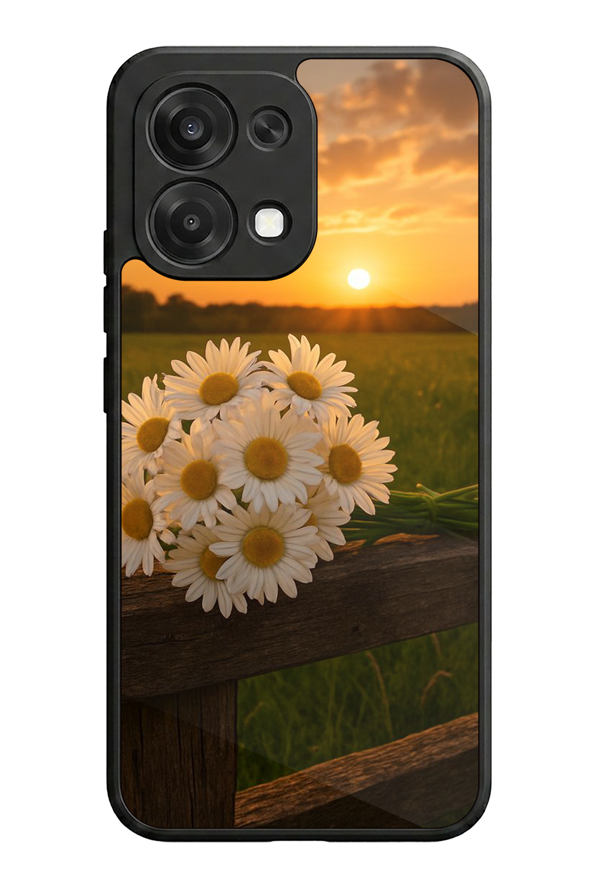 Oppo A6 Pro Uyumlu Cicek Tasarımlı Glossy Premium Kılıf