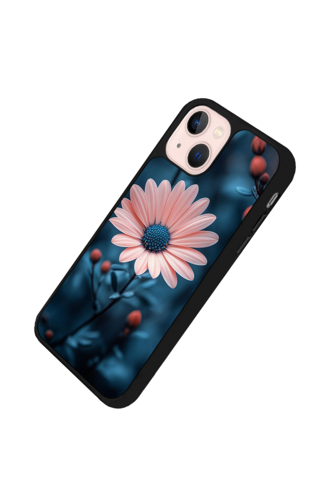 iPhone 13 Mini Uyumlu Cicek Tasarımlı Glossy Premium Kılıf