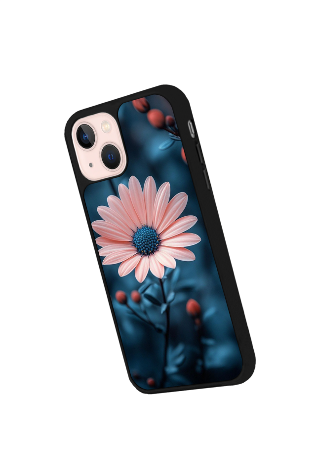 iPhone 13 Mini Uyumlu Cicek Tasarımlı Glossy Premium Kılıf