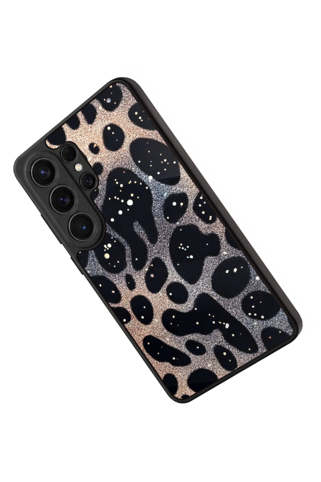Samsung Galaxy S26 Ultra Uyumlu Hologram Leopar Tasarımlı Glossy Premium Kılıf