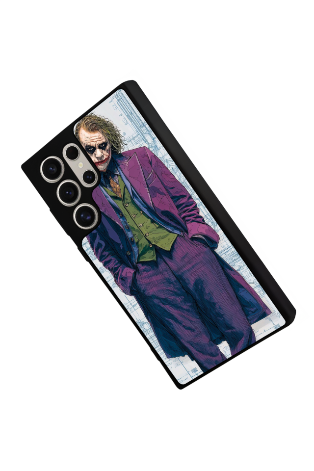 Samsung Galaxy S23 Ultra Uyumlu Joker Tasarımlı Glossy Premium Kılıf