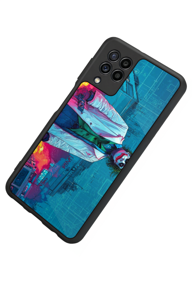 Samsung Galaxy M22 Uyumlu Joker Tasarımlı Glossy Premium Kılıf