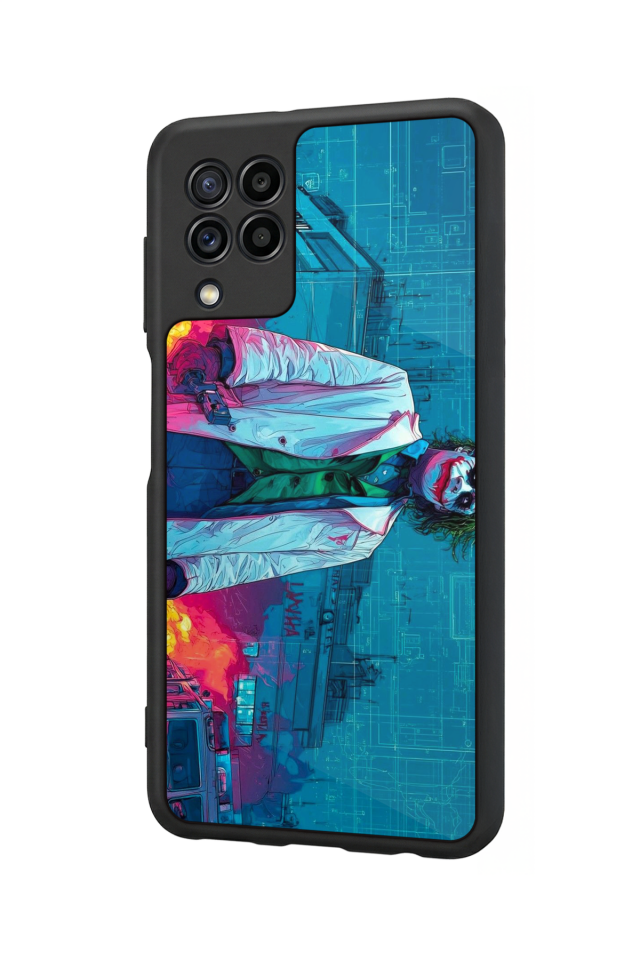 Samsung Galaxy M22 Uyumlu Joker Tasarımlı Glossy Premium Kılıf