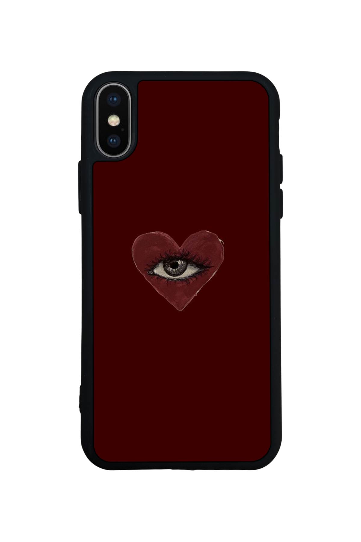 iPhone XS Max Uyumlu Kalp Love Tasarımlı Glossy Premium Kılıf