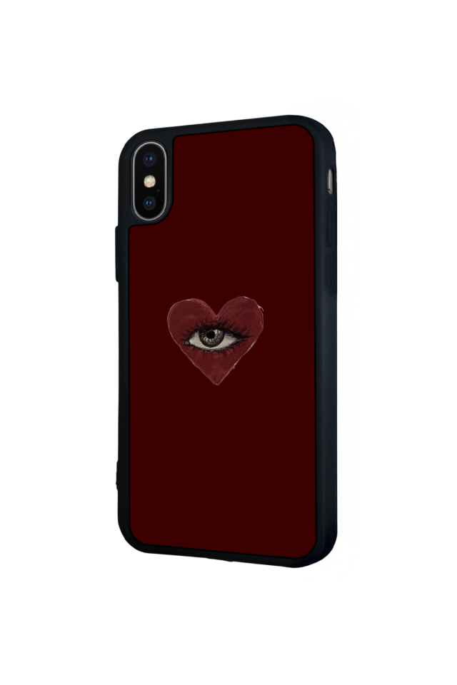 iPhone XS Max Uyumlu Kalp Love Tasarımlı Glossy Premium Kılıf