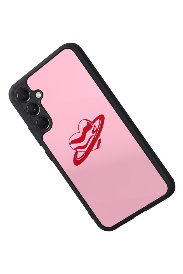 Samsung Galaxy A34 Uyumlu Kalp Love Tasarımlı Glossy Premium Kılıf