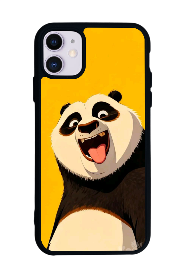 iPhone 11 Uyumlu Kung Fu Panda Tasarımlı Glossy Premium Kılıf