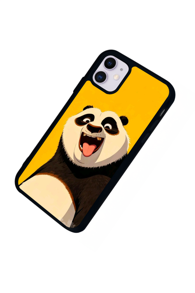 iPhone 11 Uyumlu Kung Fu Panda Tasarımlı Glossy Premium Kılıf