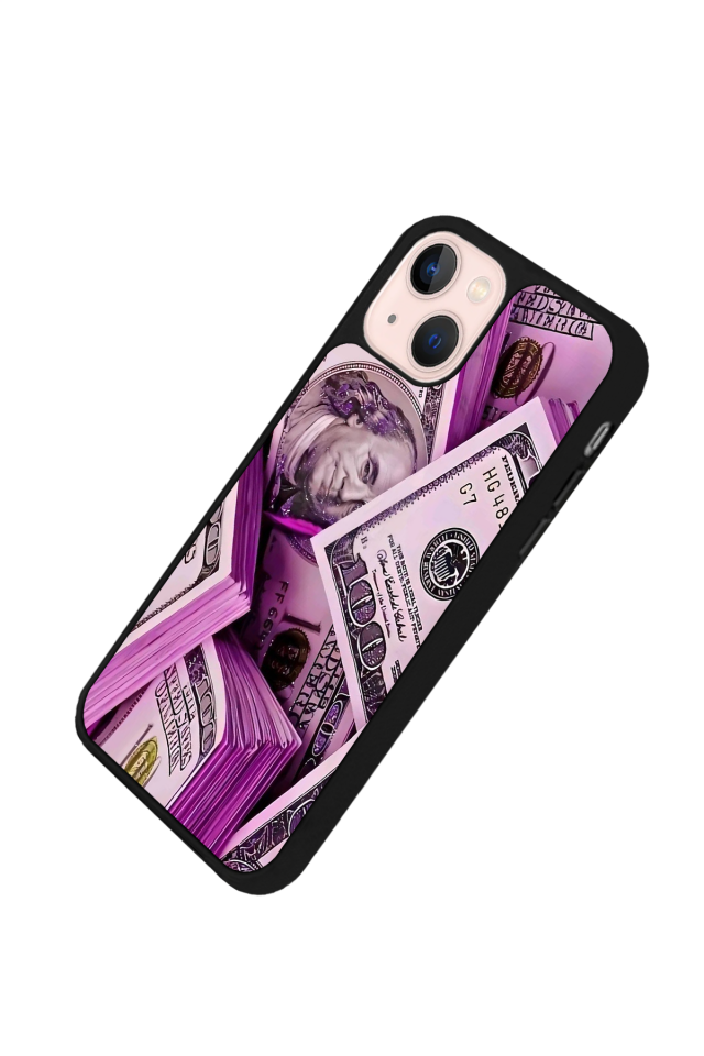 iPhone 14 Plus Uyumlu Money Para Tasarımlı Glossy Premium Kılıf
