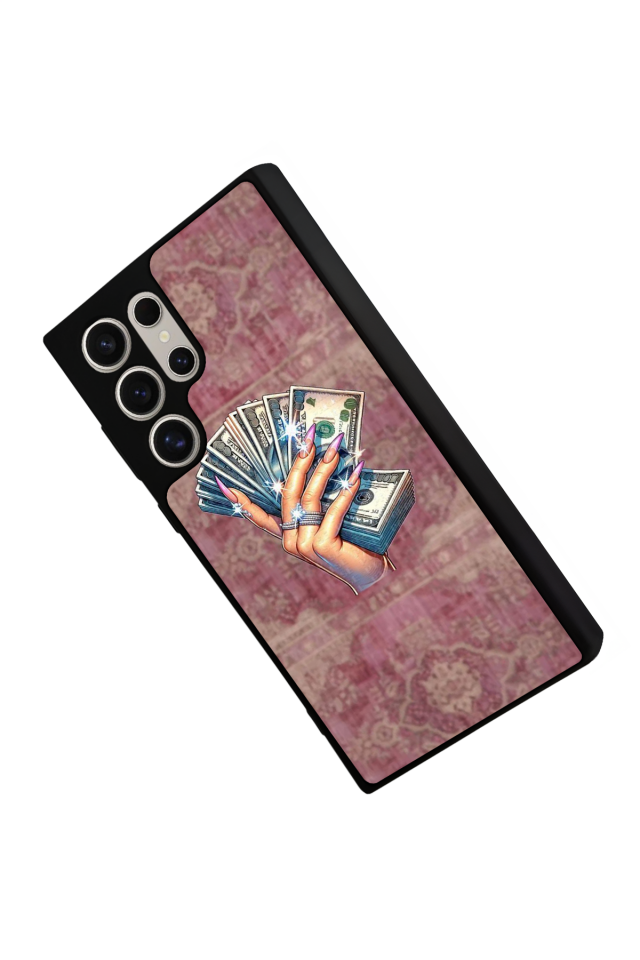 Samsung Galaxy S22 Ultra Uyumlu Money Para Tasarımlı Glossy Premium Kılıf