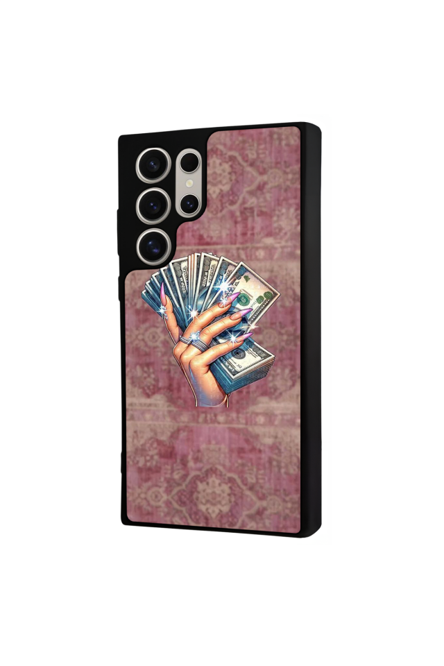 Samsung Galaxy S22 Ultra Uyumlu Money Para Tasarımlı Glossy Premium Kılıf