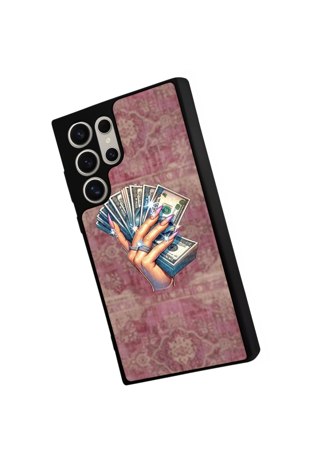 Samsung Galaxy S22 Ultra Uyumlu Money Para Tasarımlı Glossy Premium Kılıf