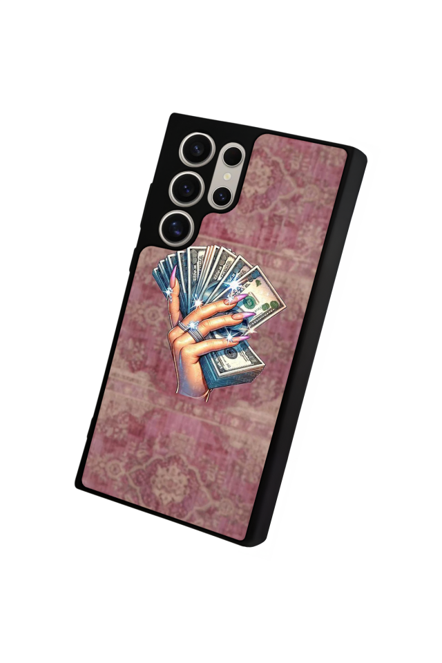 Samsung Galaxy S22 Ultra Uyumlu Money Para Tasarımlı Glossy Premium Kılıf