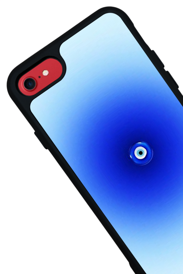 iPhone SE Uyumlu Nazar Tasarımlı Glossy Premium Kılıf