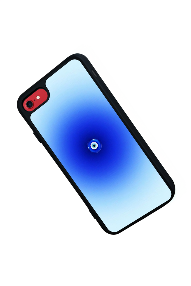 iPhone SE Uyumlu Nazar Tasarımlı Glossy Premium Kılıf