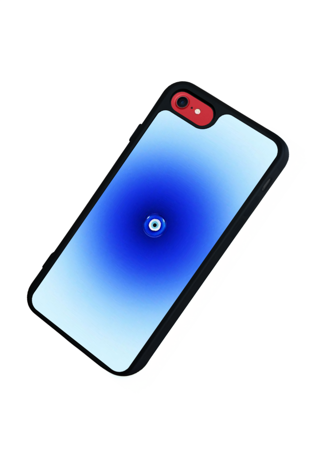 iPhone SE Uyumlu Nazar Tasarımlı Glossy Premium Kılıf