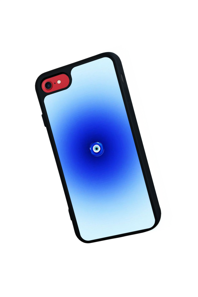 iPhone SE Uyumlu Nazar Tasarımlı Glossy Premium Kılıf