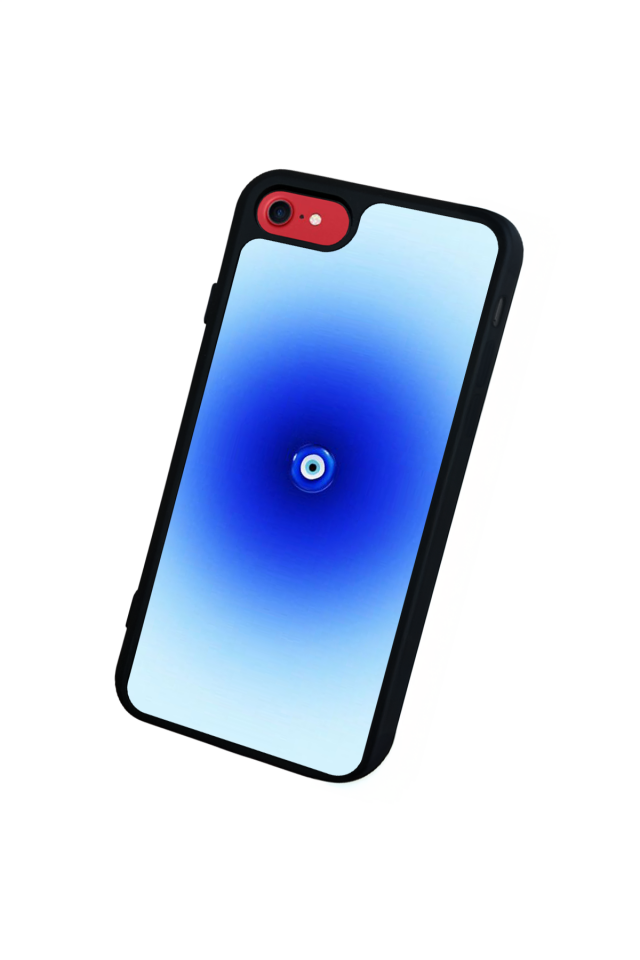 iPhone SE Uyumlu Nazar Tasarımlı Glossy Premium Kılıf