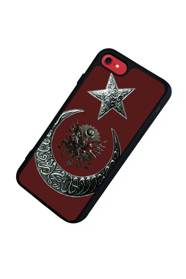 iPhone 8 Uyumlu Osmanli Tugrasi Tasarımlı Glossy Premium Kılıf