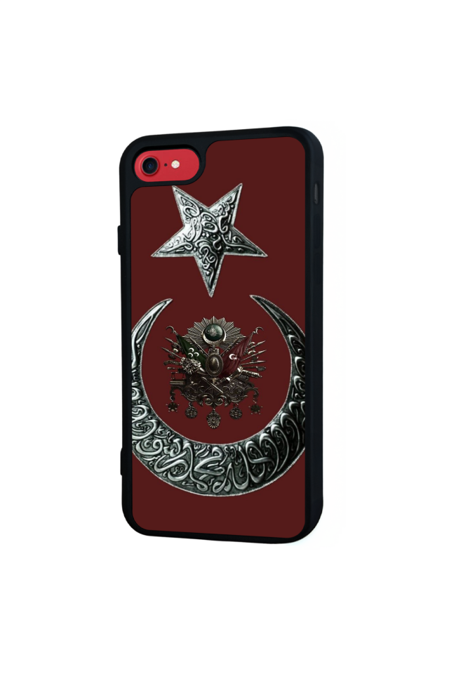 iPhone 8 Uyumlu Osmanli Tugrasi Tasarımlı Glossy Premium Kılıf