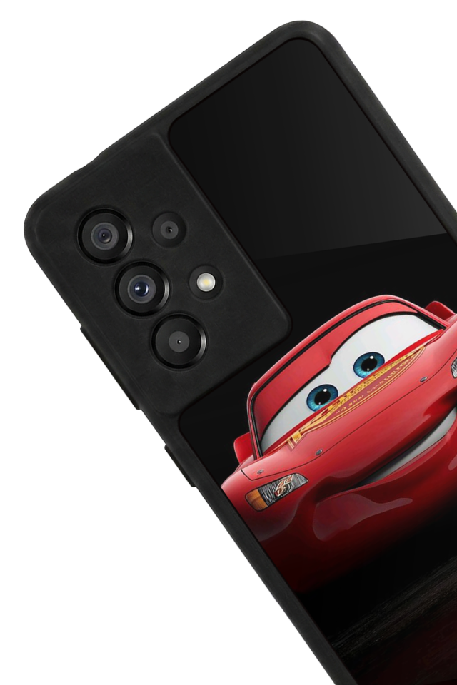 Samsung Galaxy A73 Uyumlu Şimsek McQueen Tasarımlı Glossy Premium Kılıf