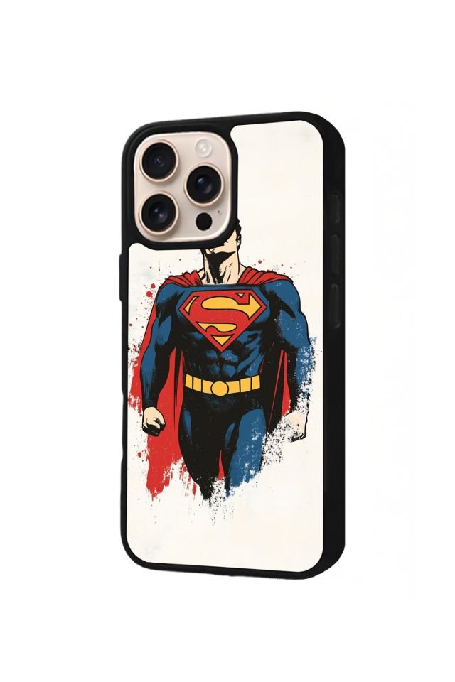 iPhone 16 Pro Max Uyumlu Superman Tasarımlı Glossy Premium Kılıf