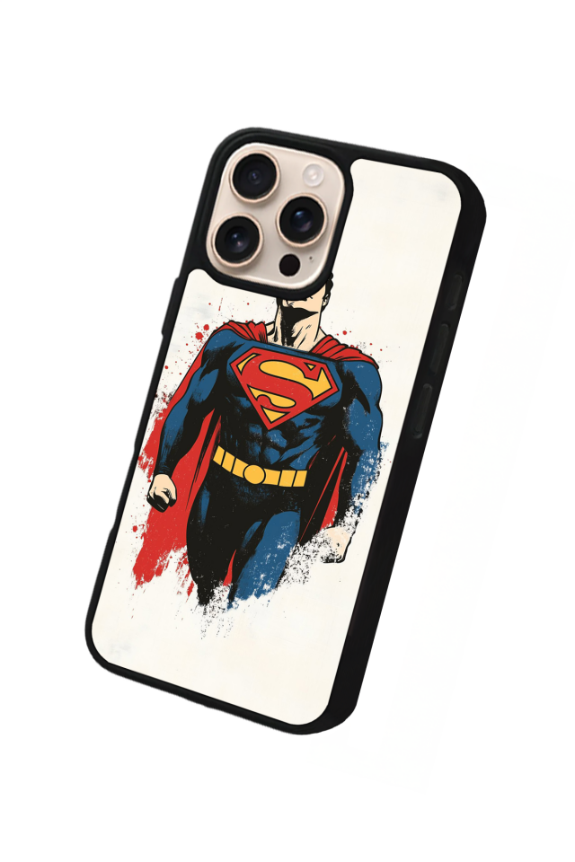 iPhone 16 Pro Max Uyumlu Superman Tasarımlı Glossy Premium Kılıf