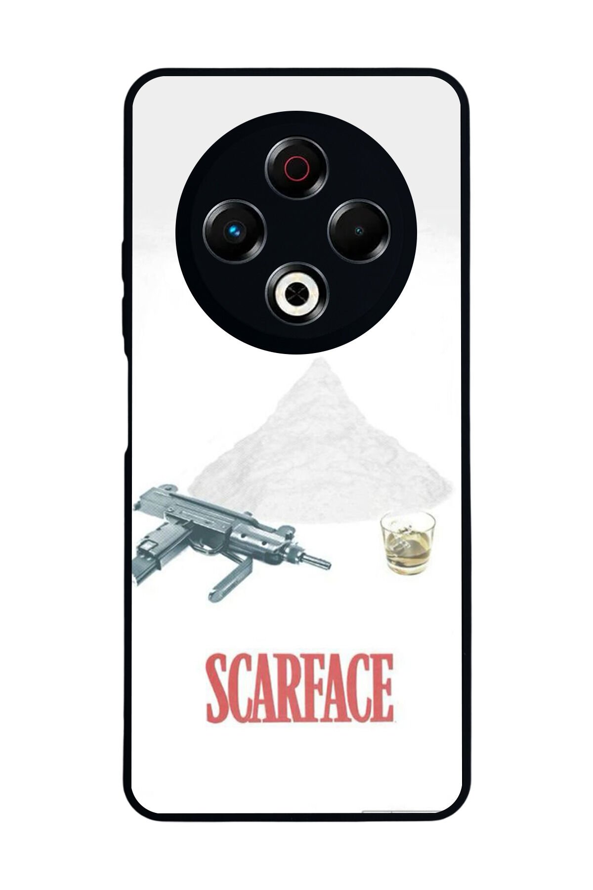 Tecno Spark 30 Uyumlu Scarface Tasarımlı Glossy Premium Kılıf