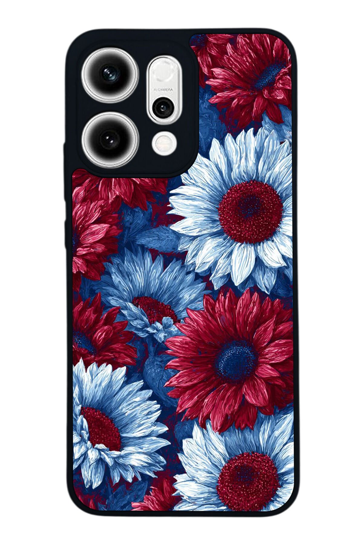 Oppo Reno 14 Uyumlu Cicek Tasarımlı Glossy Premium Kılıf