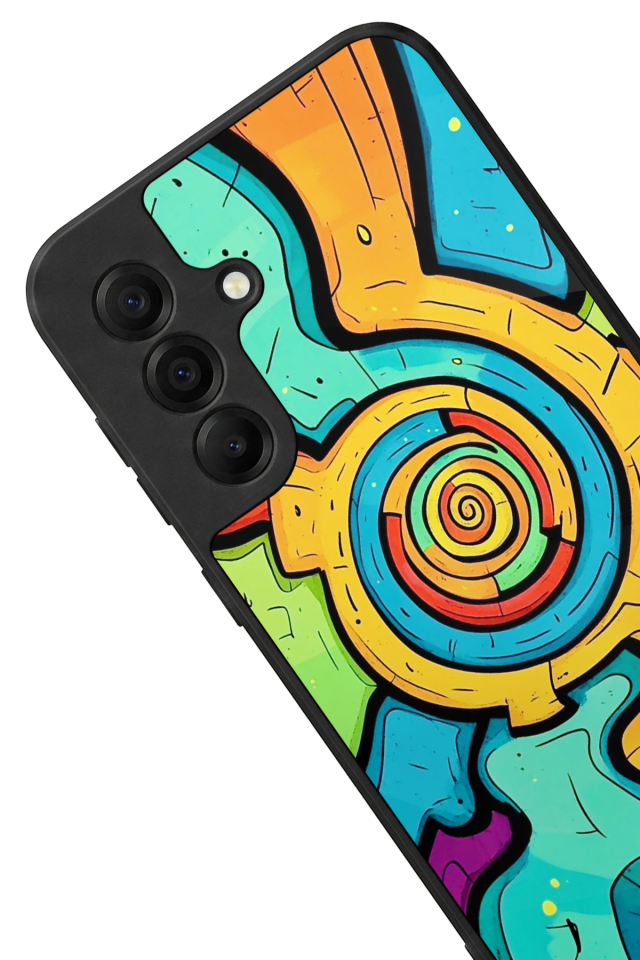 Samsung Galaxy A17 Uyumlu Abstract Tasarımlı Glossy Premium Kılıf