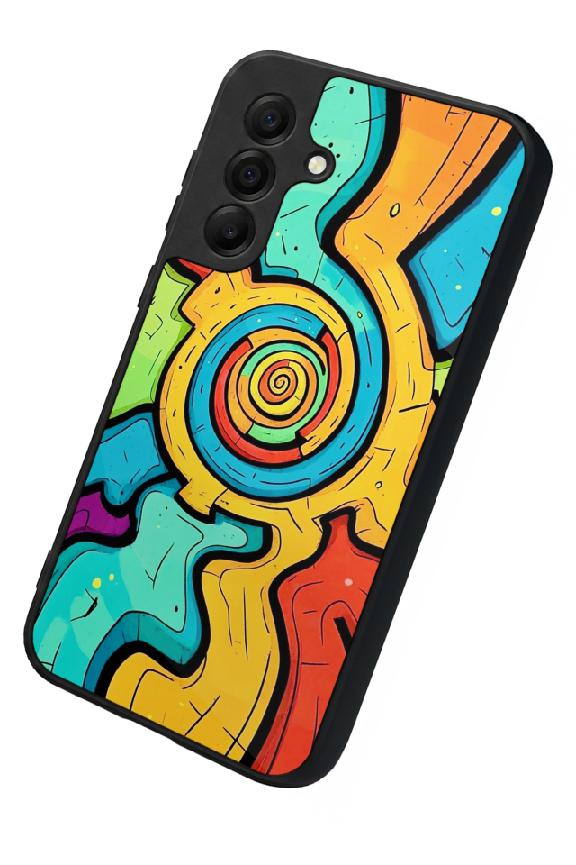 Samsung Galaxy A17 Uyumlu Abstract Tasarımlı Glossy Premium Kılıf