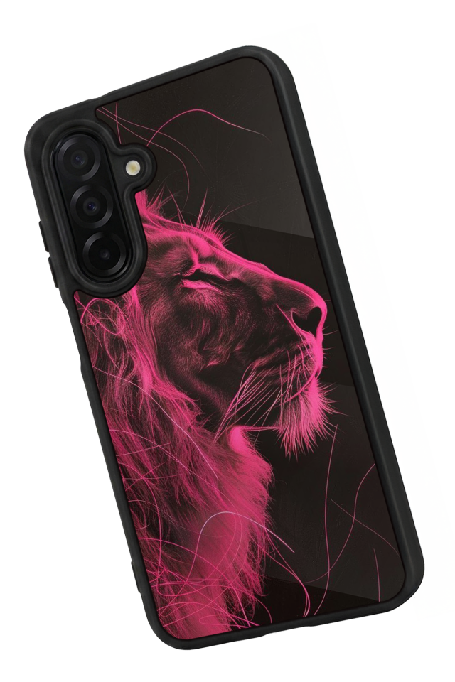 Samsung Galaxy A36 Uyumlu Aslan Tasarımlı Glossy Premium Kılıf