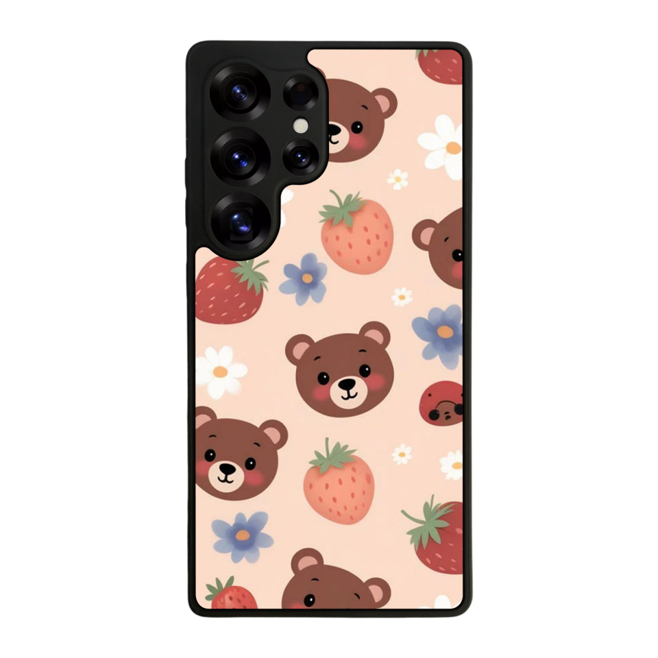 Samsung Galaxy S25 Ultra Uyumlu Ayı Tasarımlı Glossy Premium Kılıf