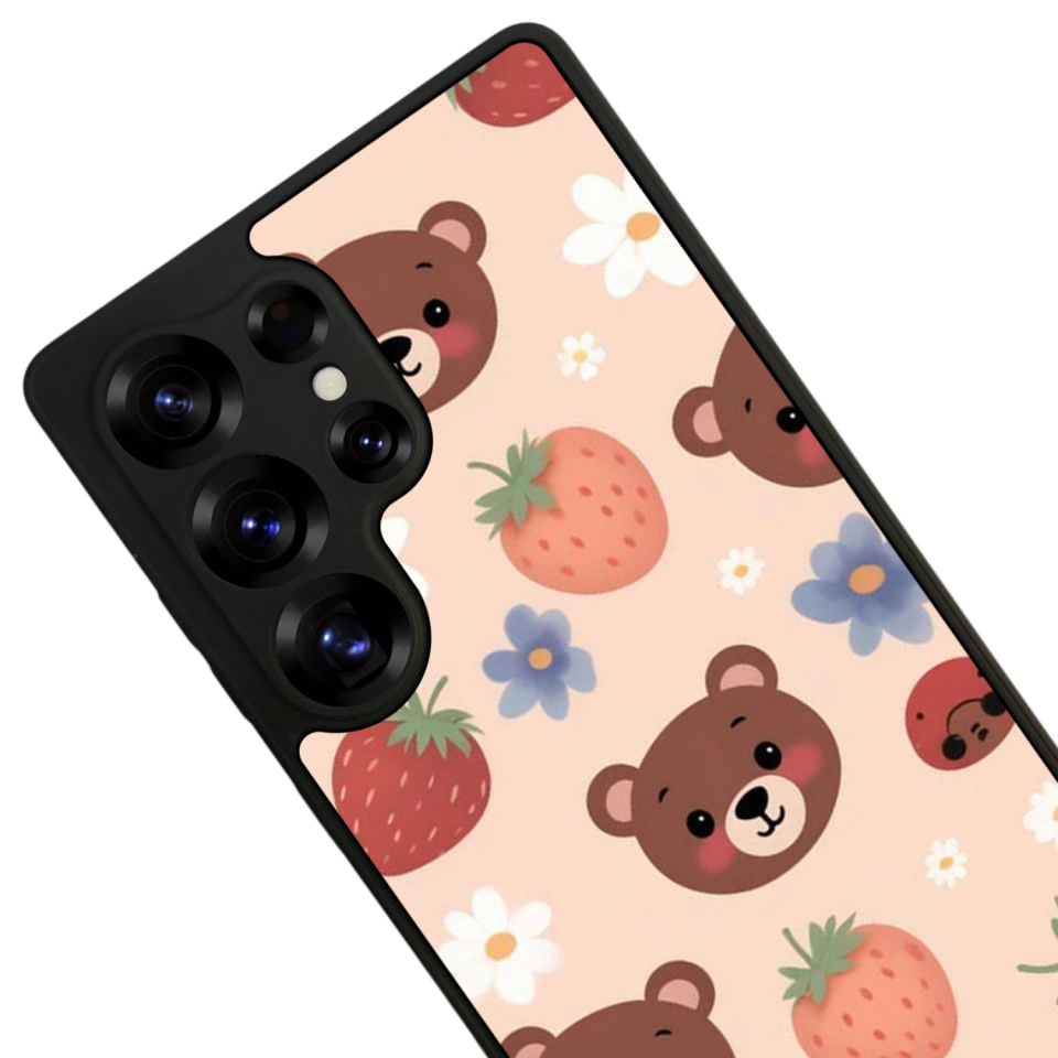 Samsung Galaxy S25 Ultra Uyumlu Ayı Tasarımlı Glossy Premium Kılıf