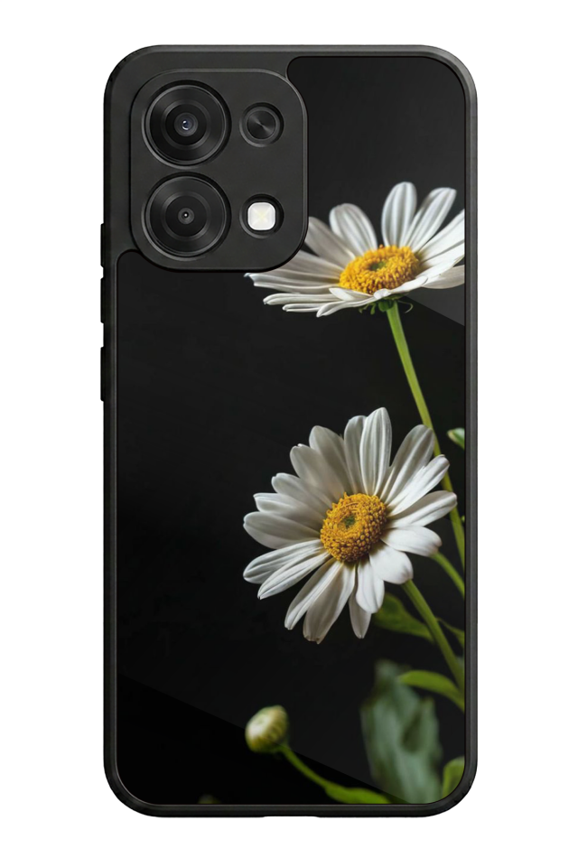Oppo A6 Pro Uyumlu Cicek Tasarımlı Glossy Premium Kılıf