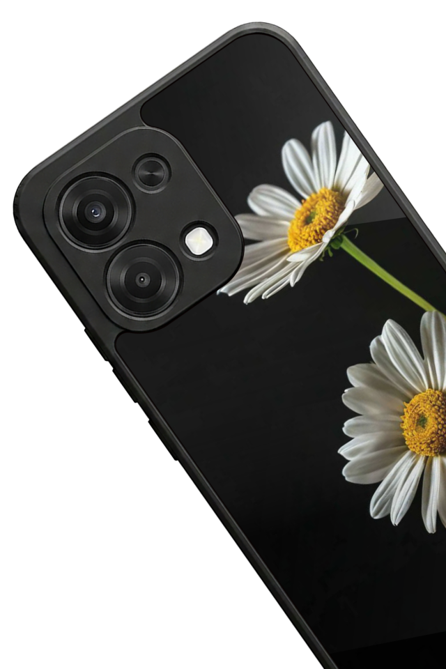 Oppo A6 Pro Uyumlu Cicek Tasarımlı Glossy Premium Kılıf