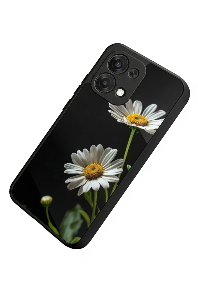 Oppo A6 Pro Uyumlu Cicek Tasarımlı Glossy Premium Kılıf