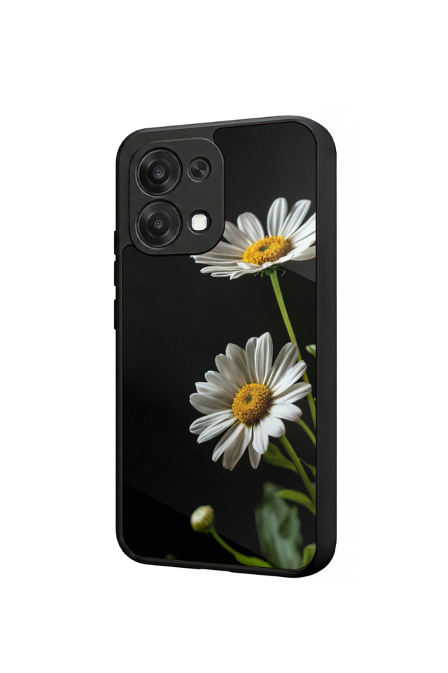 Oppo A6 Pro Uyumlu Cicek Tasarımlı Glossy Premium Kılıf