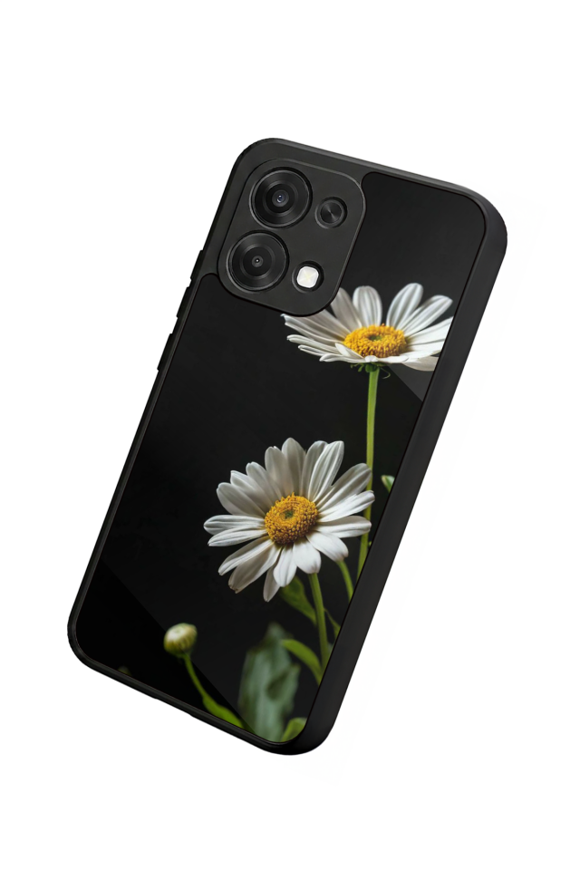 Oppo A6 Pro Uyumlu Cicek Tasarımlı Glossy Premium Kılıf