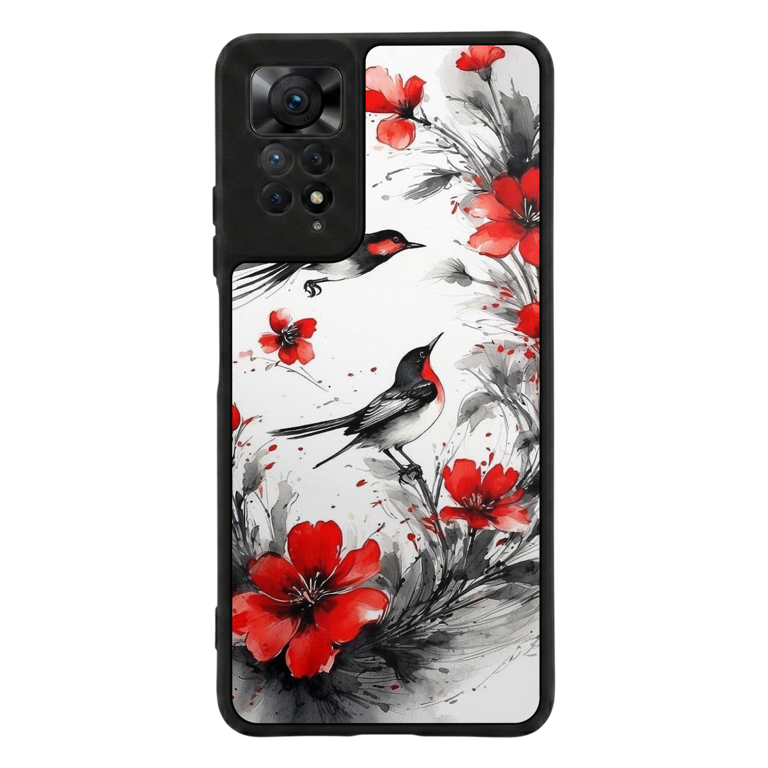Xiaomi Redmi Note 11 Pro Uyumlu Floral Tasarımlı Glossy Premium Kılıf