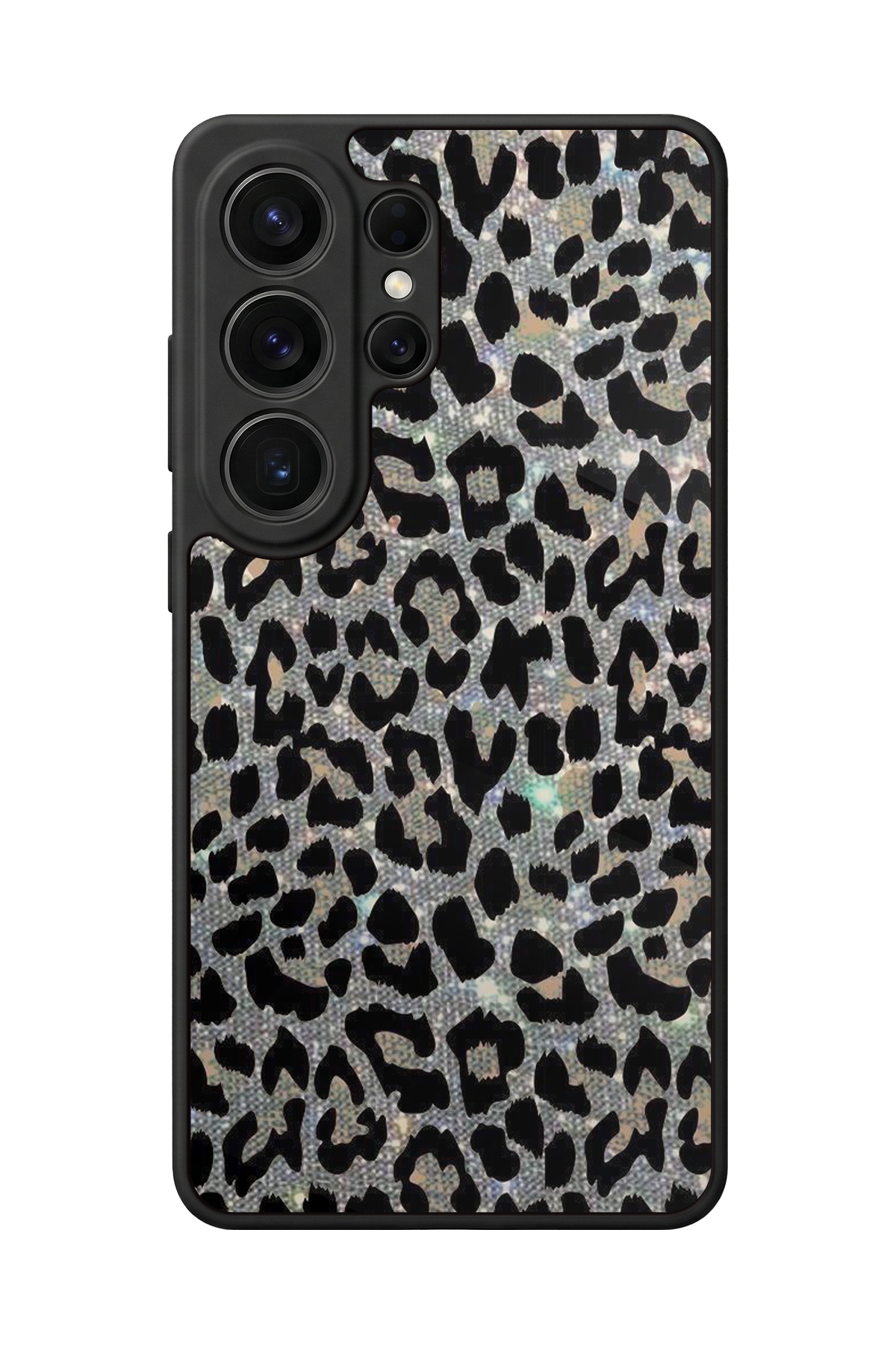 Samsung Galaxy S26 Ultra Uyumlu Hologram Leopar Tasarımlı Glossy Premium Kılıf