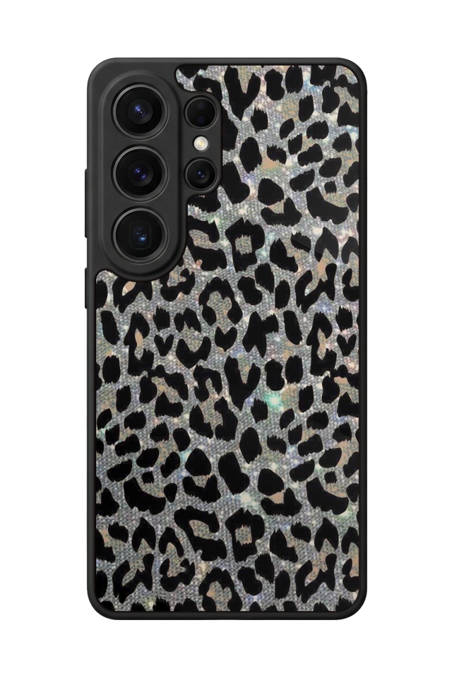 Samsung Galaxy S26 Ultra Uyumlu Hologram Leopar Tasarımlı Glossy Premium Kılıf