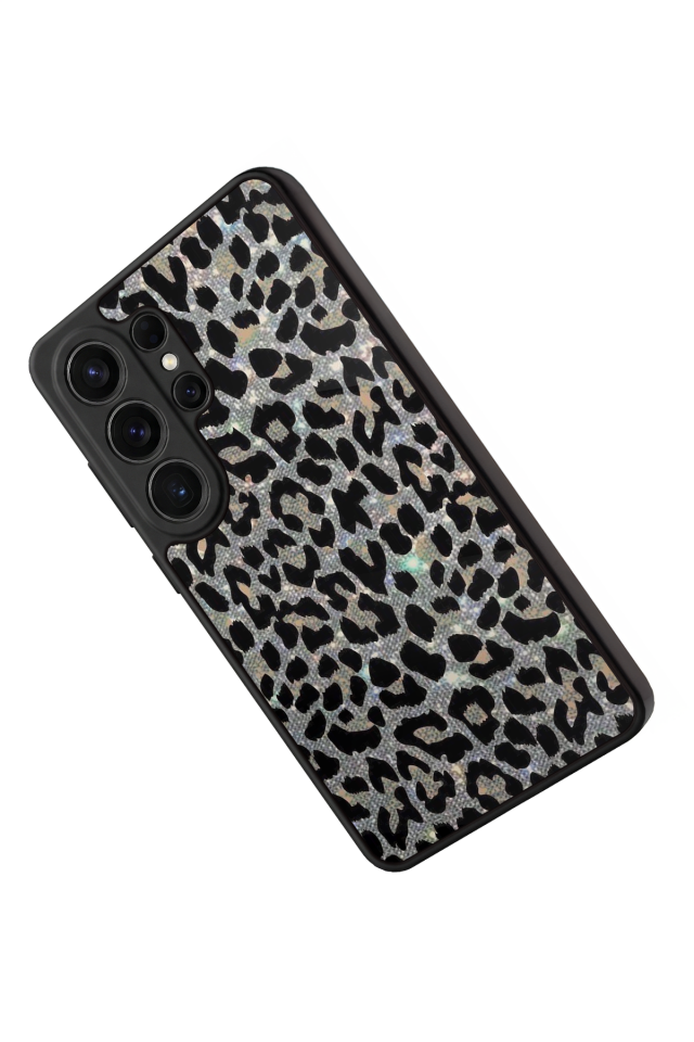 Samsung Galaxy S26 Ultra Uyumlu Hologram Leopar Tasarımlı Glossy Premium Kılıf