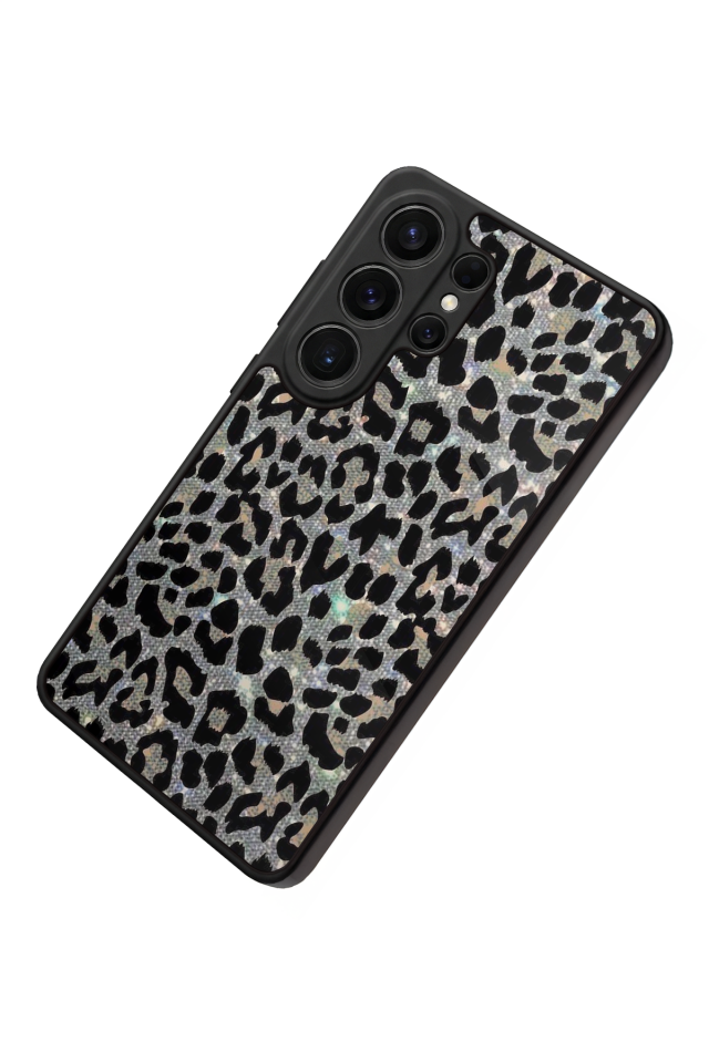Samsung Galaxy S26 Ultra Uyumlu Hologram Leopar Tasarımlı Glossy Premium Kılıf