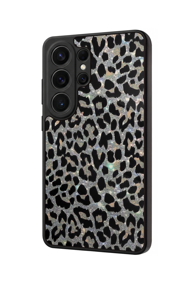 Samsung Galaxy S26 Ultra Uyumlu Hologram Leopar Tasarımlı Glossy Premium Kılıf
